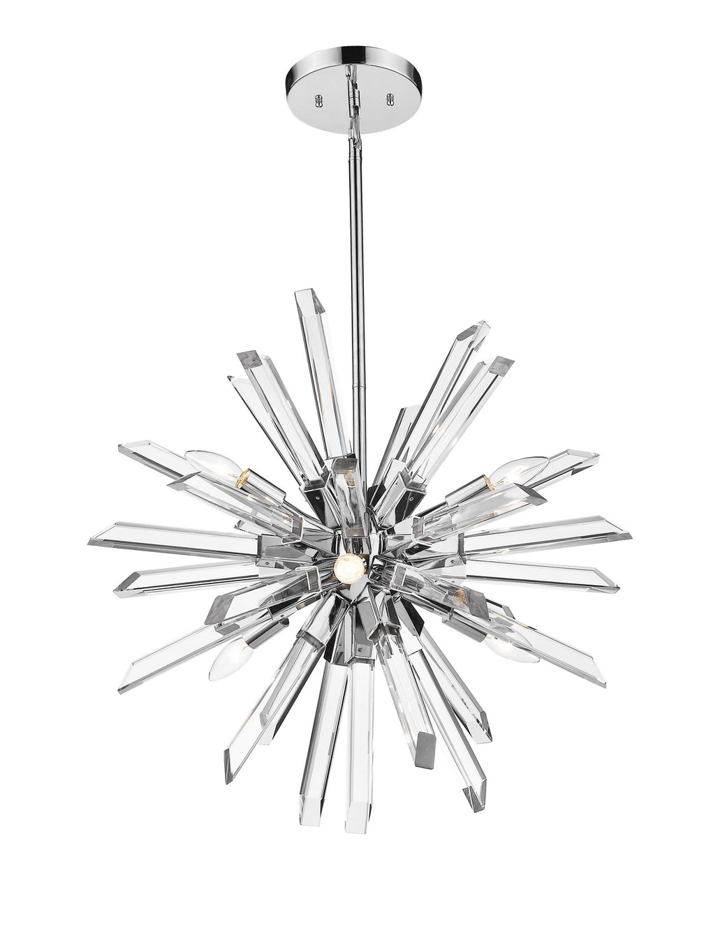 Z-Lite - 4003-6CH - Six Light Chandelier - Burst - Chrome