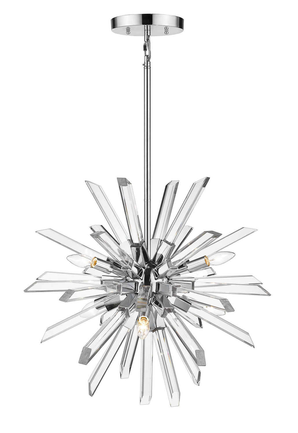 Z-Lite - 4003-6CH - Six Light Chandelier - Burst - Chrome