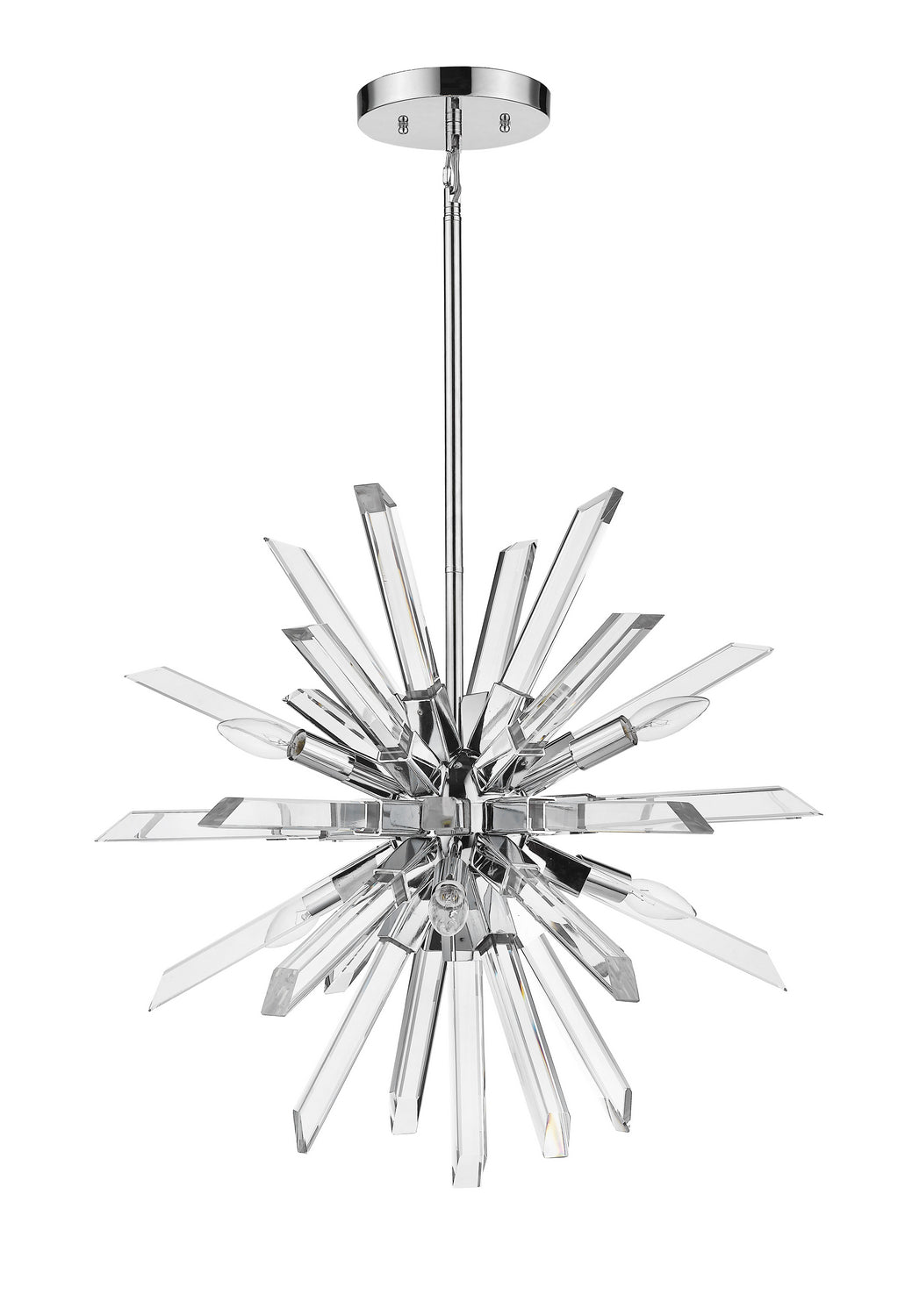 Z-Lite - 4003-6CH - Six Light Chandelier - Burst - Chrome