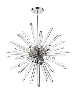 Z-Lite - 4003-8CH - Eight Light Chandelier - Burst - Chrome