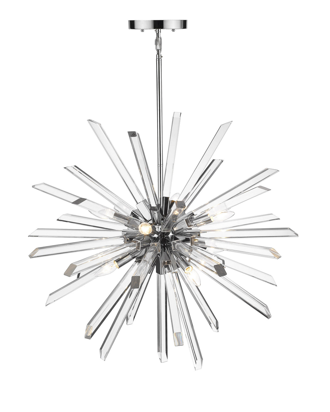 Z-Lite - 4003-8CH - Eight Light Chandelier - Burst - Chrome