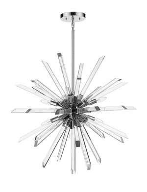 Z-Lite - 4003-8CH - Eight Light Chandelier - Burst - Chrome