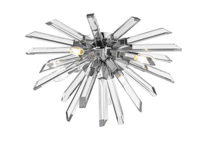 Z-Lite - 4003-F-CH - Four Light Flush Mount - Burst - Chrome