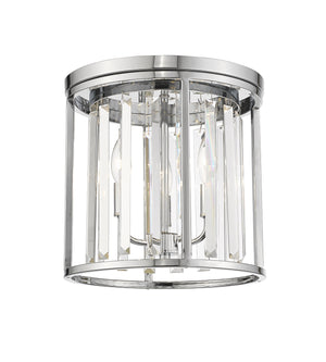 Z-Lite - 439F12-CH - Three Light Flush Mount - Monarch - Chrome