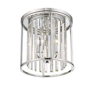 Z-Lite - 439F14-CH - Three Light Flush Mount - Monarch - Chrome