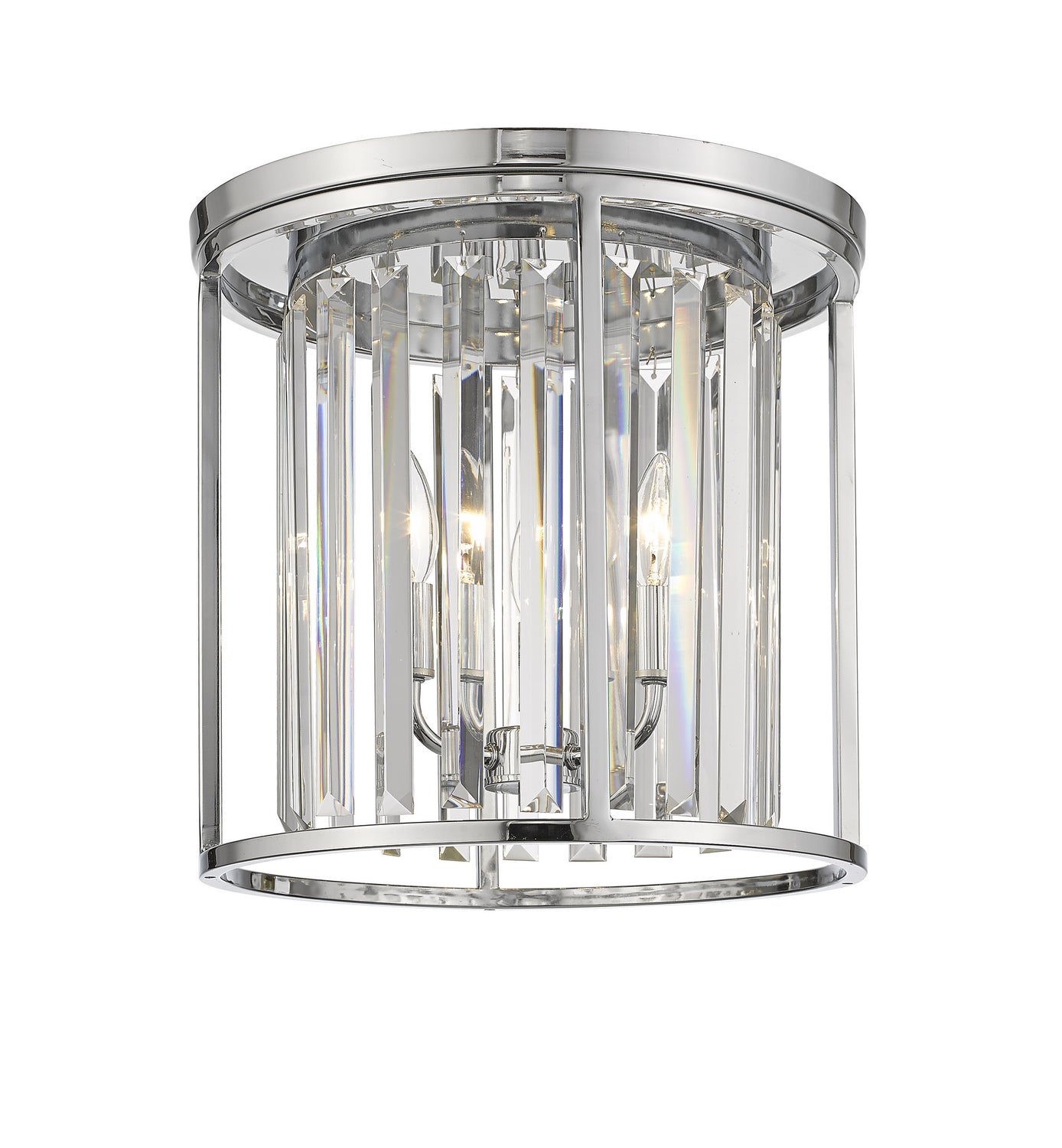 Z-Lite - 439F14-CH - Three Light Flush Mount - Monarch - Chrome