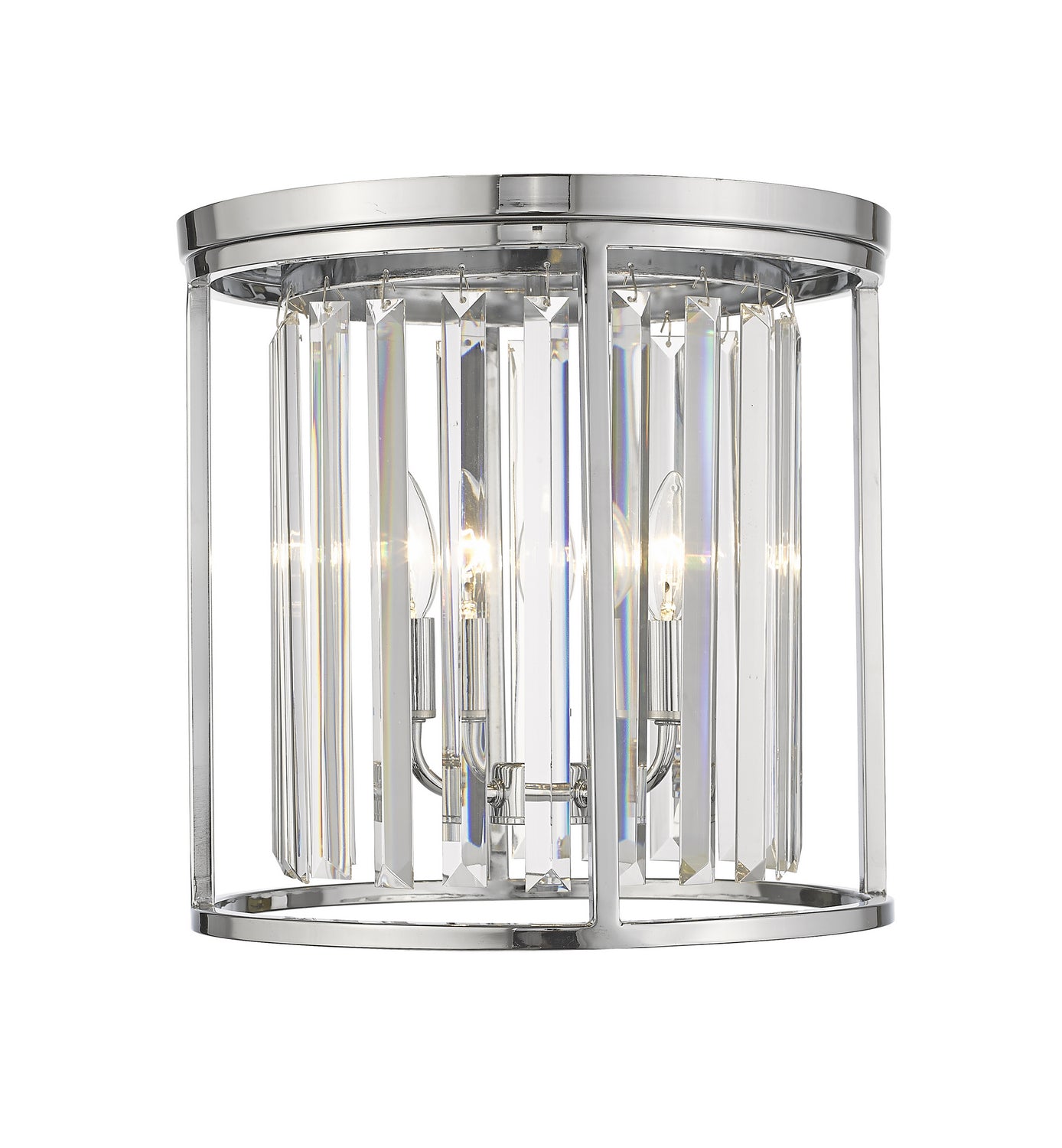 Z-Lite - 439F14-CH - Three Light Flush Mount - Monarch - Chrome