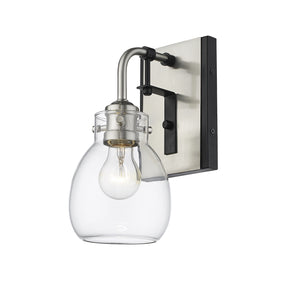 Z-Lite - 466-1S-MB-BN - One Light Wall Sconce - Kraken - Matte Black + Brushed Nickel