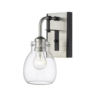 Z-Lite - 466-1S-MB-BN - One Light Wall Sconce - Kraken - Matte Black + Brushed Nickel