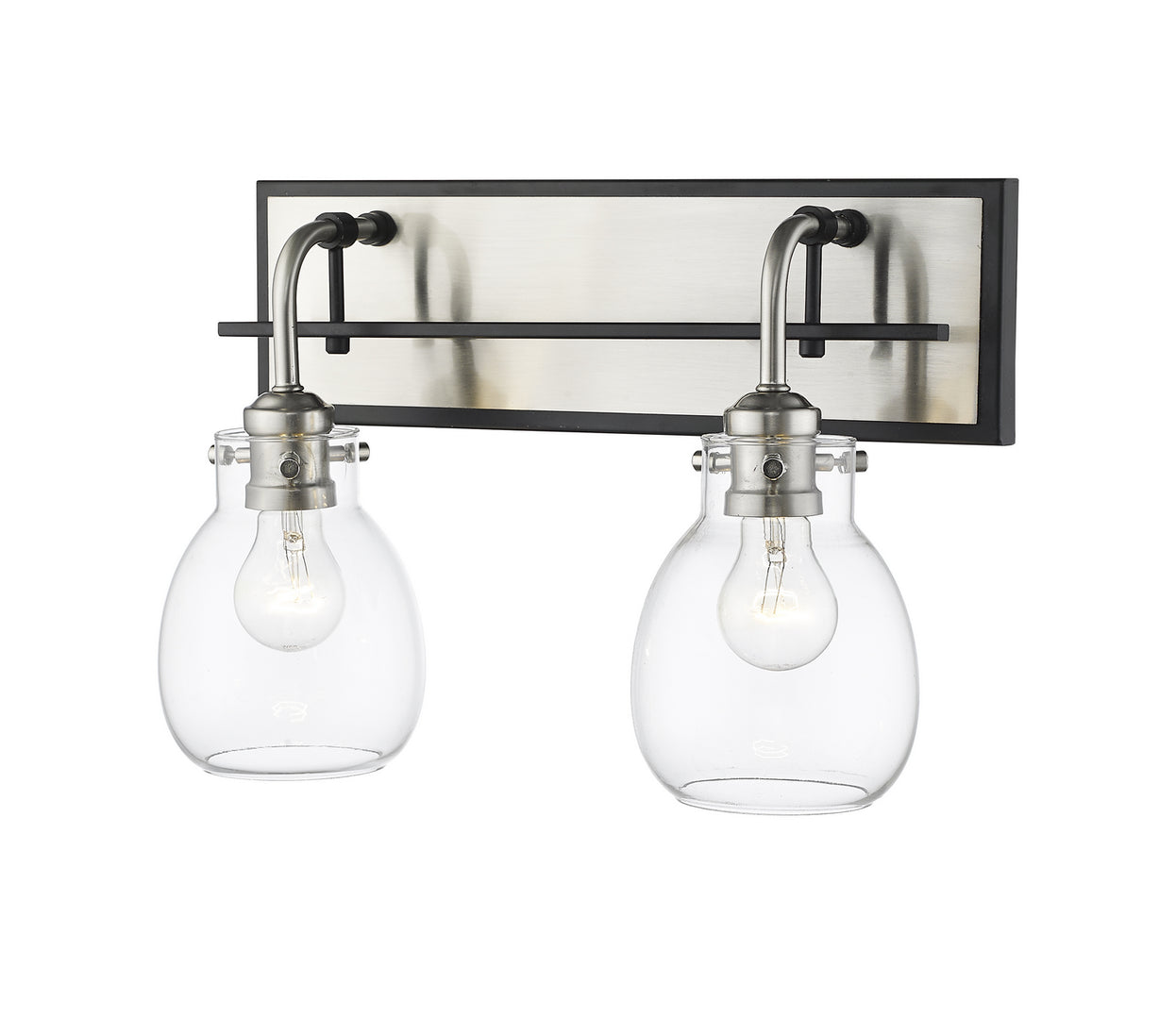 Z-Lite - 466-2S-MB-BN - Two Light Wall Sconce - Kraken - Matte Black + Brushed Nickel