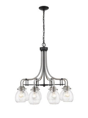 Z-Lite - 466-8MB-BN - Eight Light Chandelier - Kraken - Matte Black / Brushed Nickel