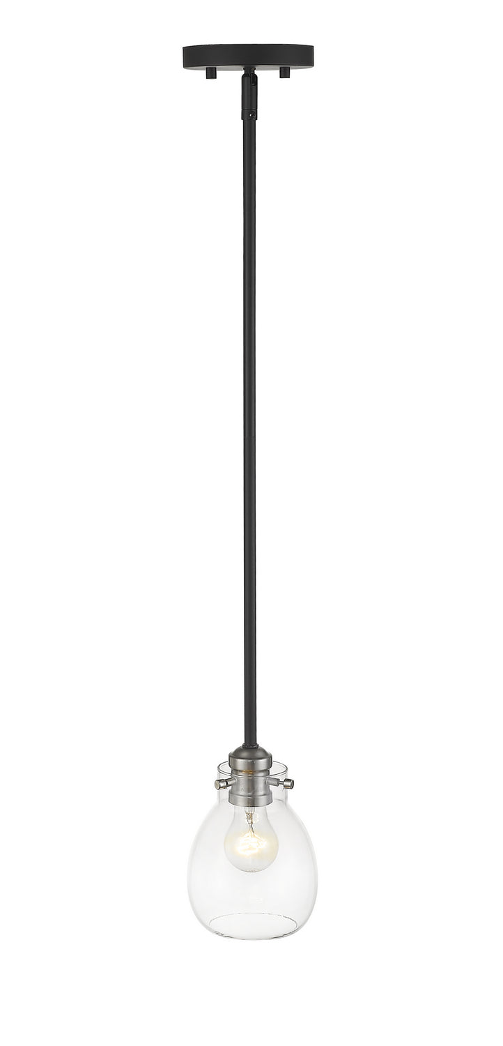 Z-Lite - 466MP-MB-BN - One Light Pendant - Kraken - Matte Black / Brushed Nickel