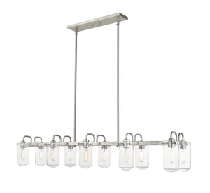 Z-Lite - 471-10L-BN - Ten Light Linear Chandelier - Delaney - Brushed Nickel