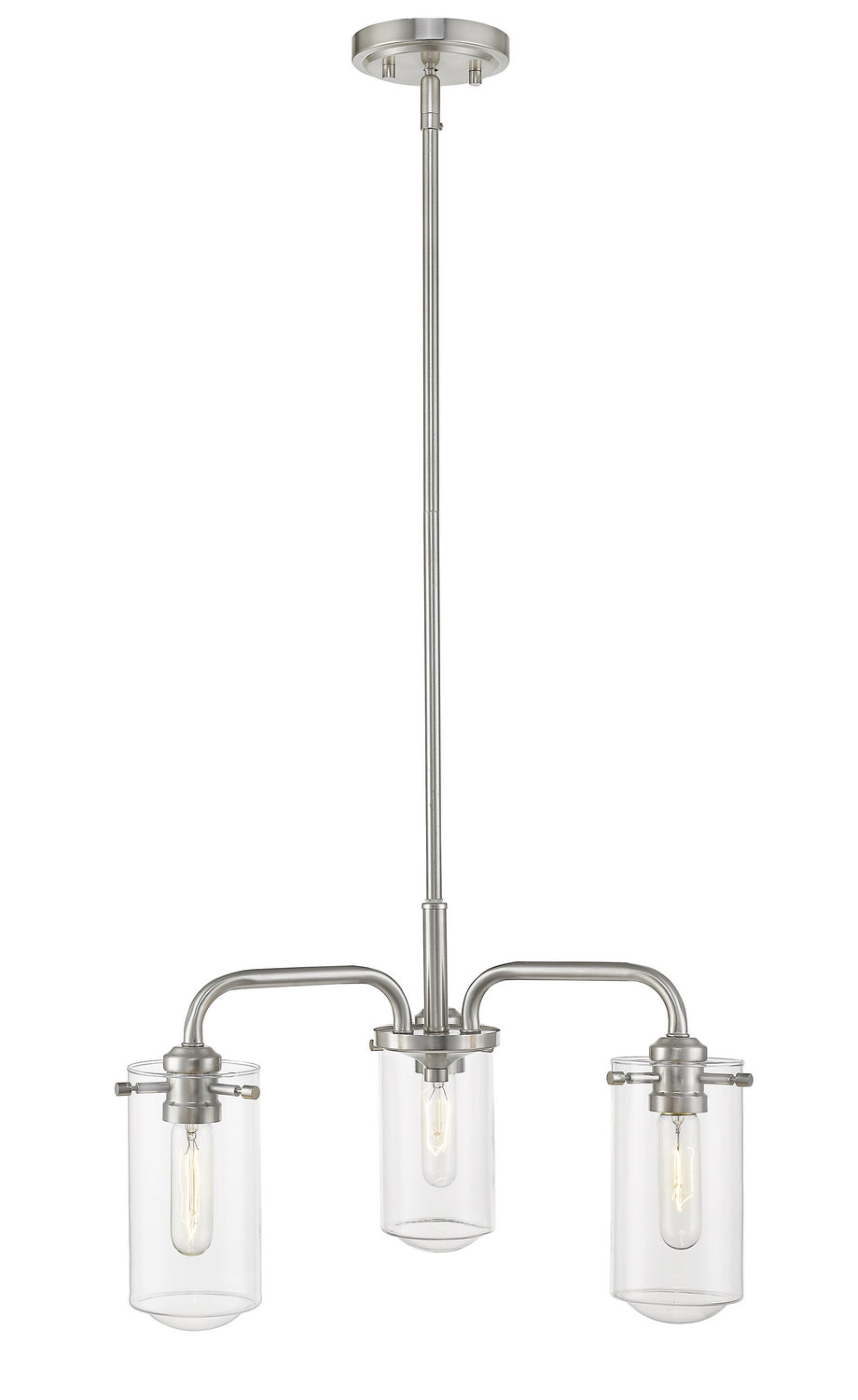 Z-Lite - 471-3BN - Three Light Chandelier - Delaney - Brushed Nickel