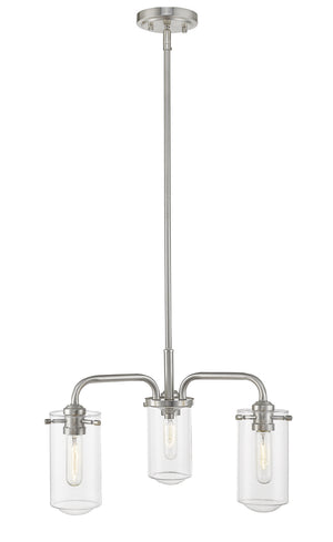 Z-Lite - 471-3BN - Three Light Chandelier - Delaney - Brushed Nickel