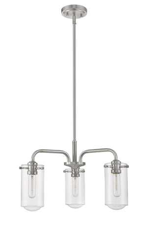 Z-Lite - 471-3BN - Three Light Chandelier - Delaney - Brushed Nickel