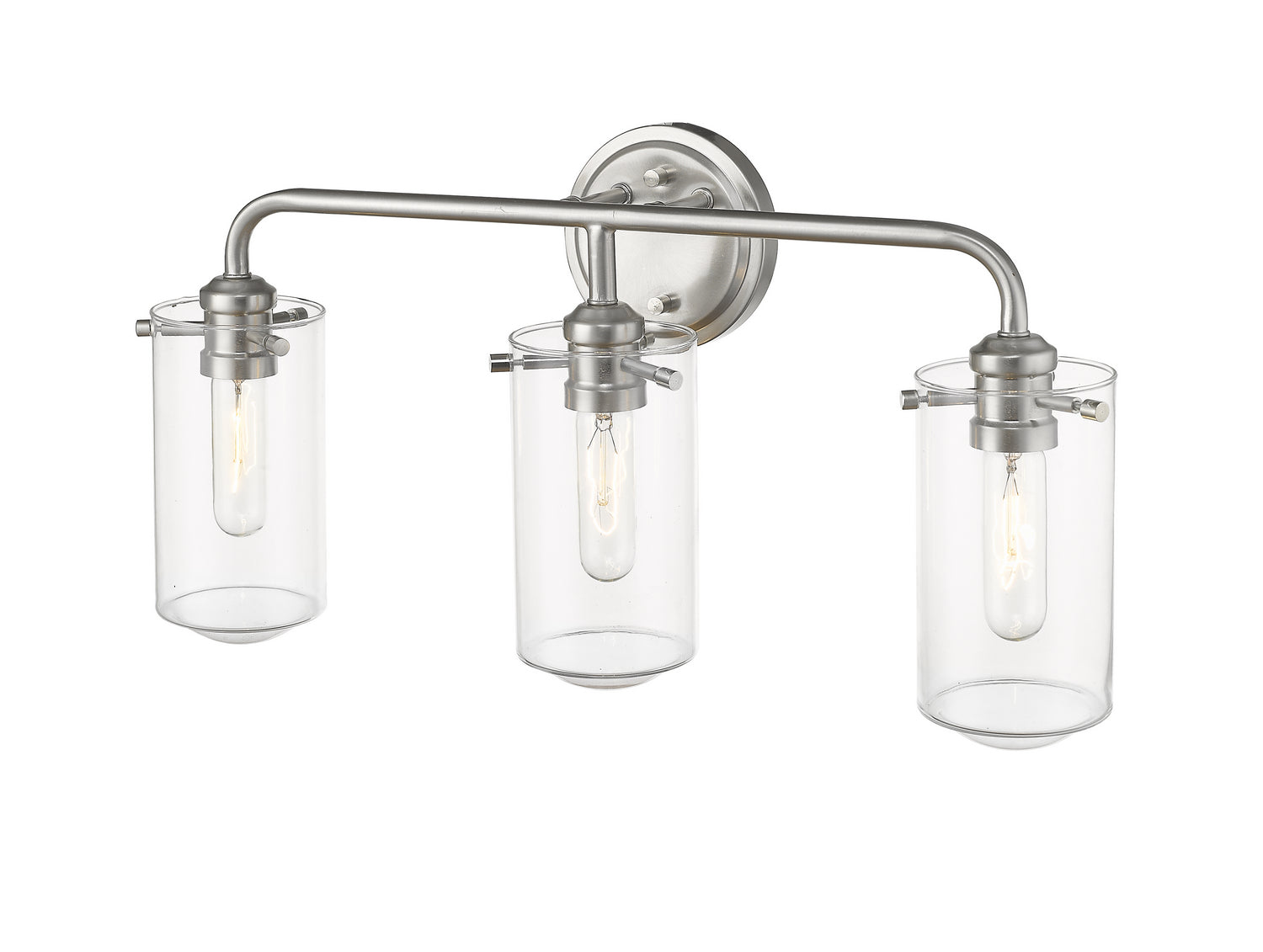 Z-Lite - 471-3V-BN - Three Light Vanity - Delaney - Brushed Nickel