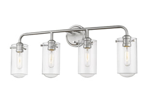 Z-Lite - 471-4V-BN - Four Light Vanity - Delaney - Brushed Nickel