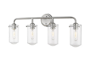 Z-Lite - 471-4V-BN - Four Light Vanity - Delaney - Brushed Nickel