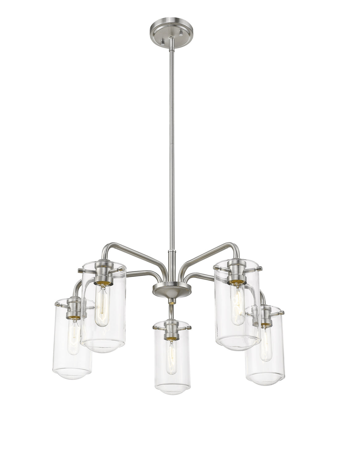 Z-Lite - 471-5BN - Five Light Chandelier - Delaney - Brushed Nickel