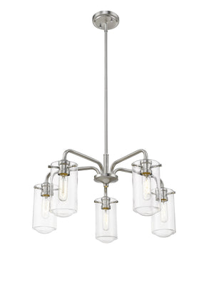 Z-Lite - 471-5BN - Five Light Chandelier - Delaney - Brushed Nickel