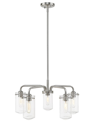 Z-Lite - 471-5BN - Five Light Chandelier - Delaney - Brushed Nickel