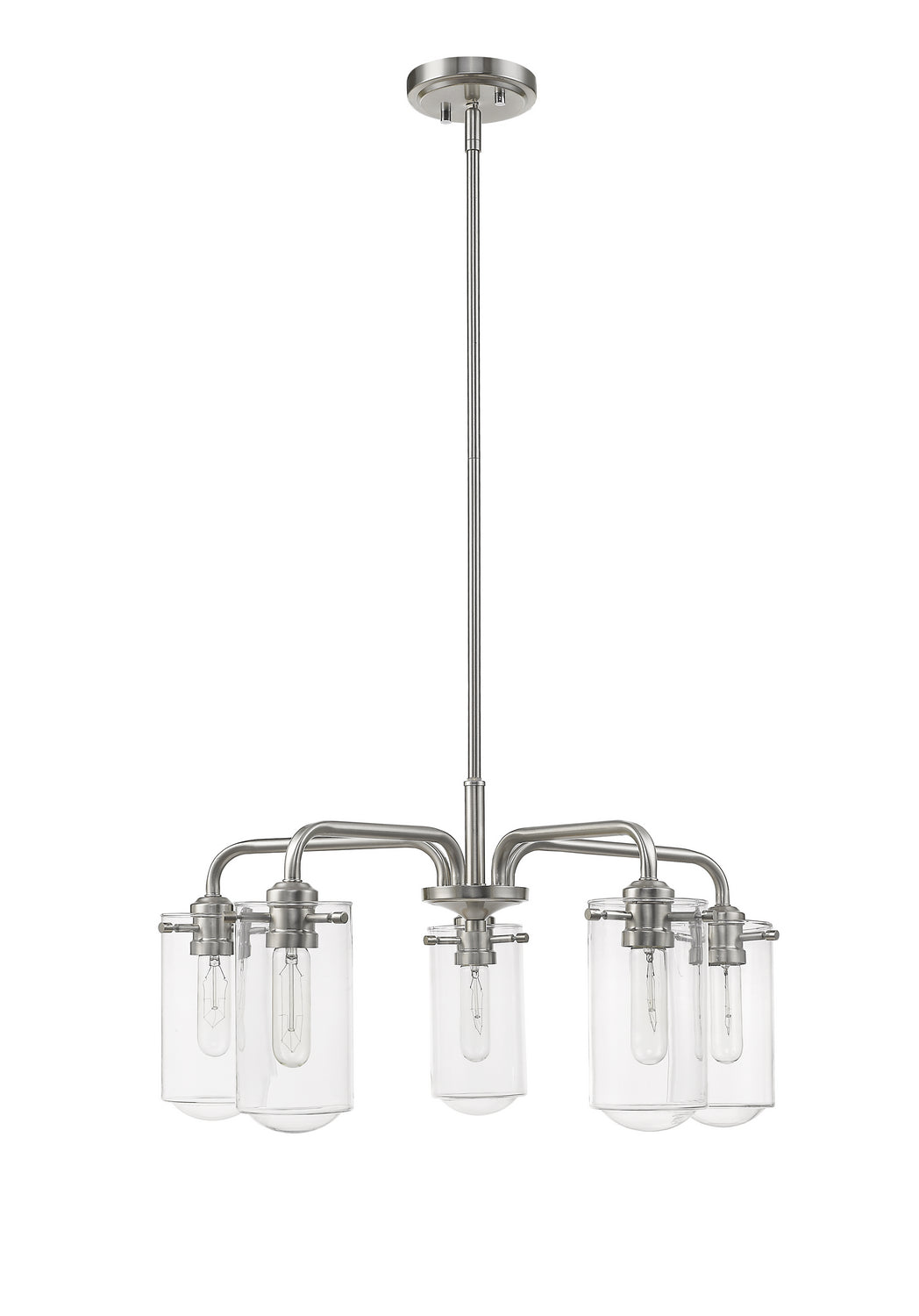 Z-Lite - 471-5BN - Five Light Chandelier - Delaney - Brushed Nickel