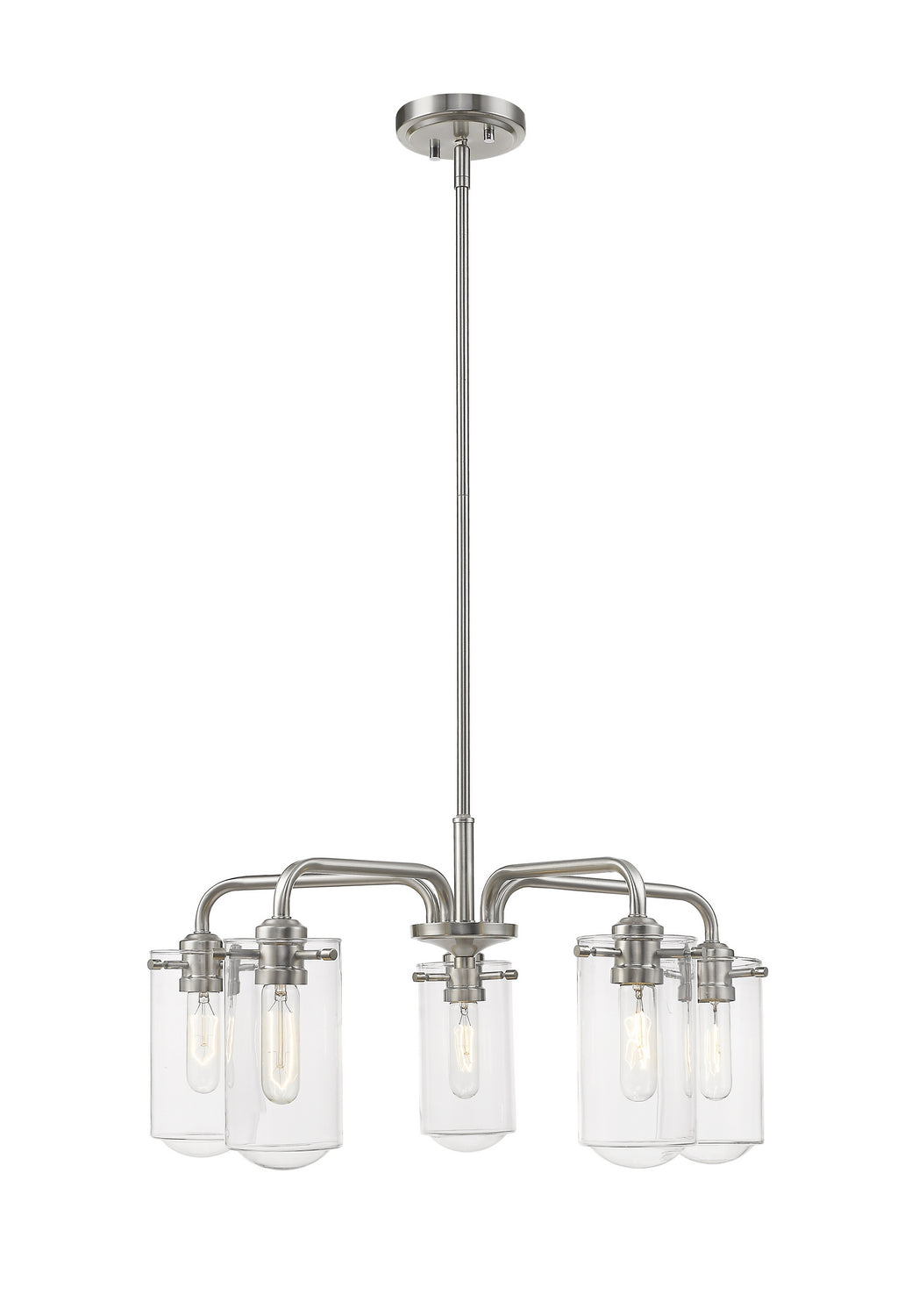 Z-Lite - 471-5BN - Five Light Chandelier - Delaney - Brushed Nickel