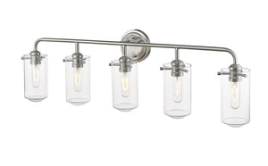 Z-Lite - 471-5V-BN - Five Light Vanity - Delaney - Brushed Nickel