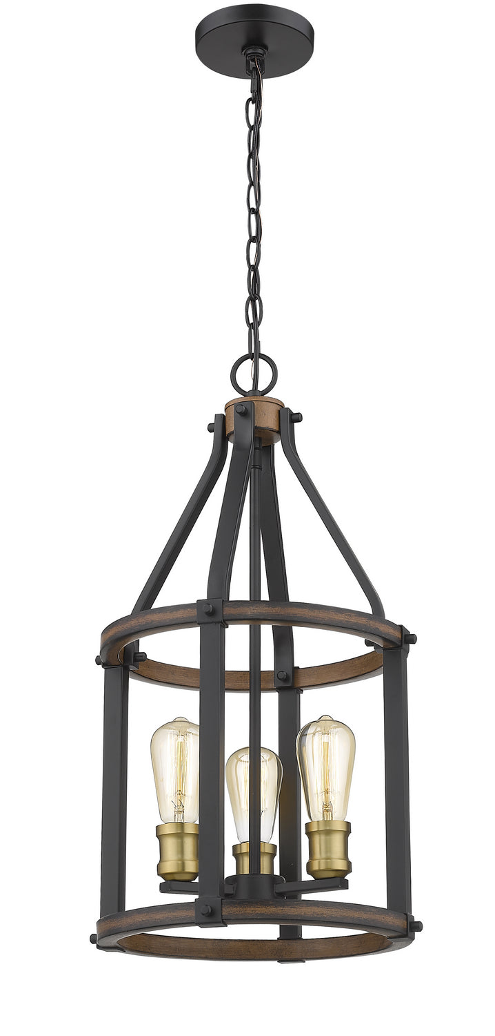 Z-Lite - 472-3P-RM - Three Light Pendant - Kirkland - Rustic Mahogany