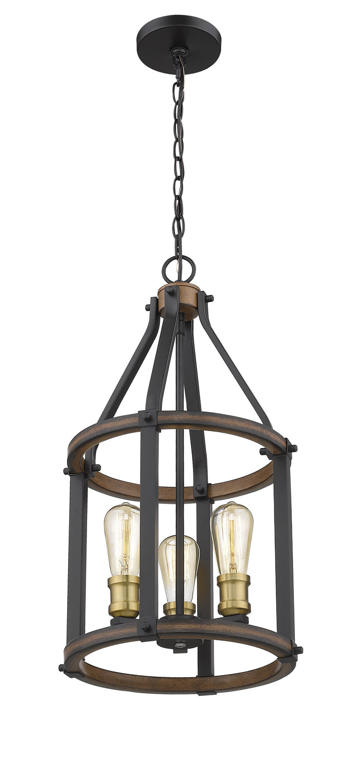 Z-Lite - 472-3P-RM - Three Light Pendant - Kirkland - Rustic Mahogany