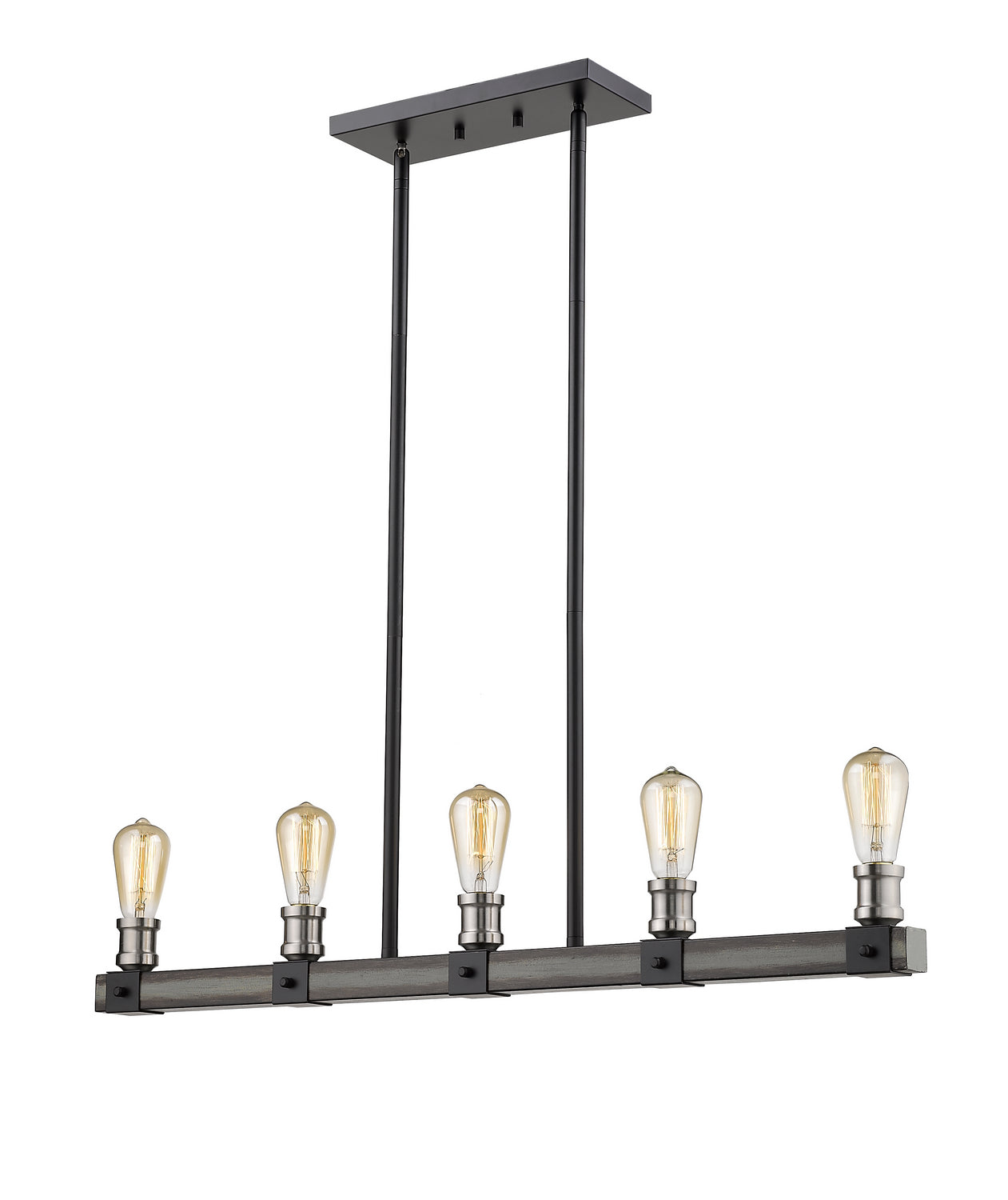 Z-Lite - 472-5L-ABB - Five Light Linear Chandelier - Kirkland - Ashen Barnboard