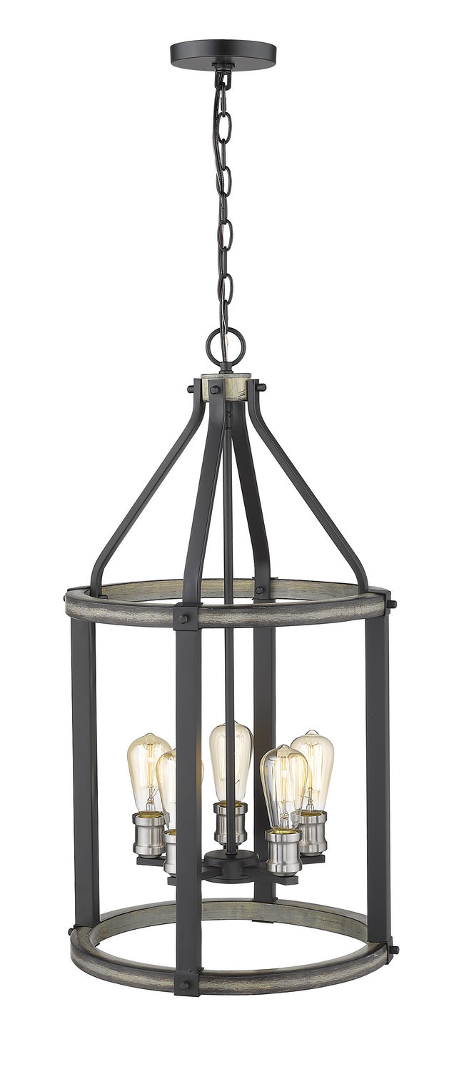 Z-Lite - 472-5P-ABB - Five Light Chandelier - Kirkland - Ashen Barnboard