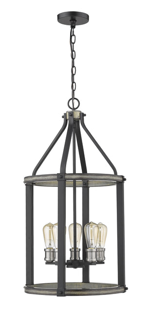 Z-Lite - 472-5P-ABB - Five Light Chandelier - Kirkland - Ashen Barnboard