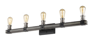 Z-Lite - 472-5V-ABB - Five Light Vanity - Kirkland - Ashen Barnboard