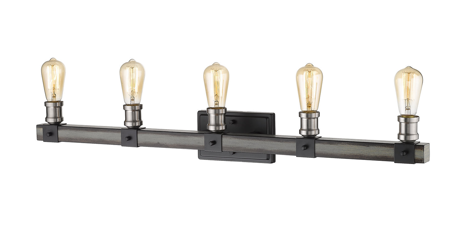 Z-Lite - 472-5V-ABB - Five Light Vanity - Kirkland - Ashen Barnboard