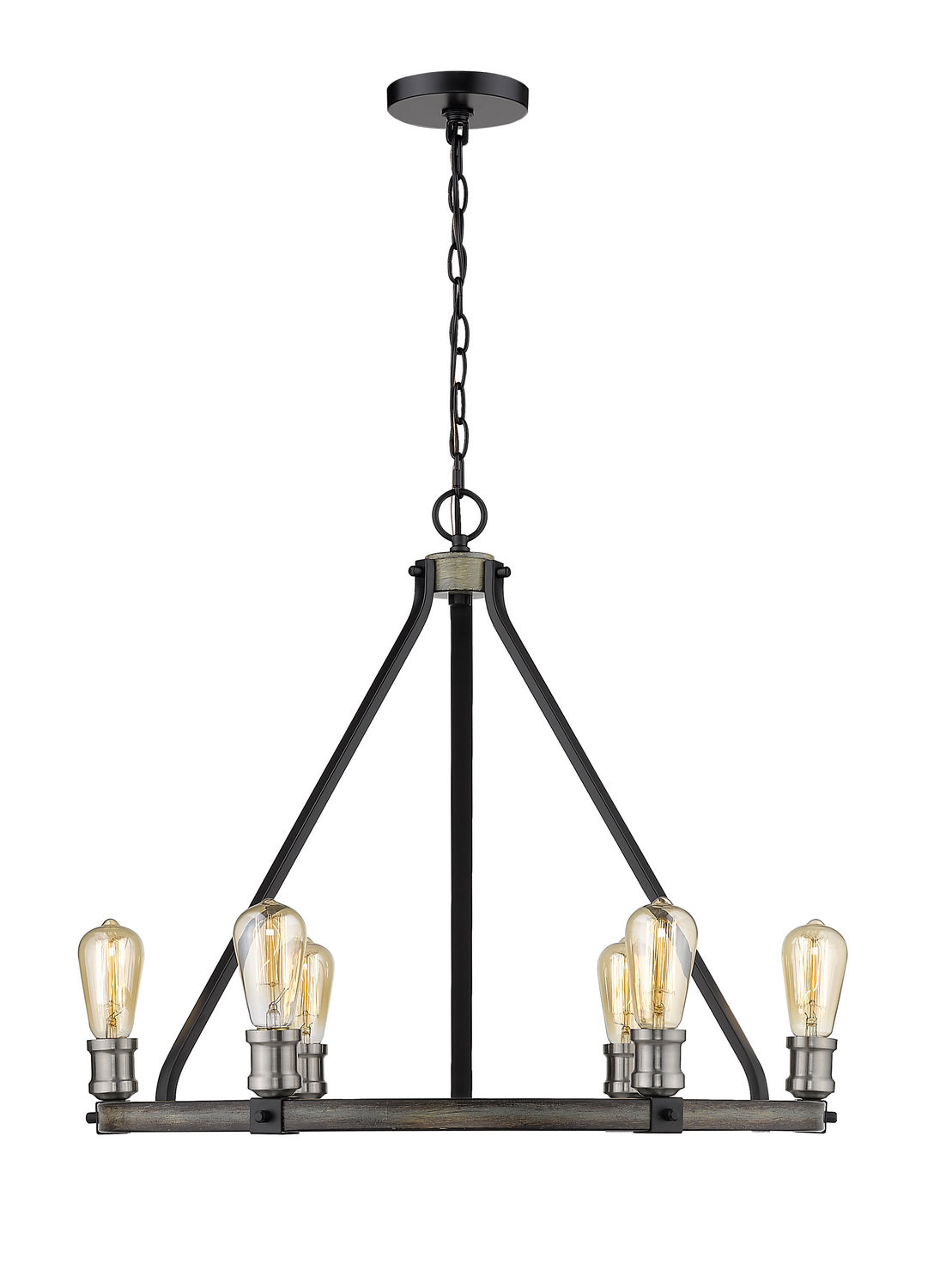 Z-Lite - 472-6ABB - Six Light Chandelier - Kirkland - Ashen Barnboard