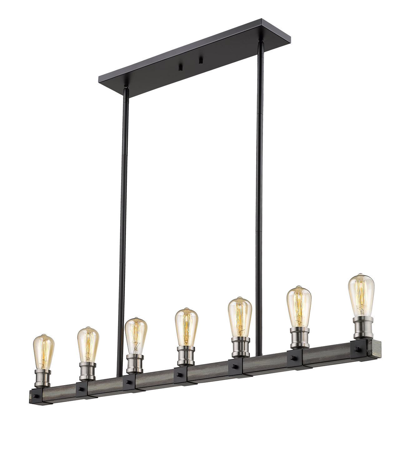 Z-Lite - 472-7L-ABB - Seven Light Linear Chandelier - Kirkland - Ashen Barnboard