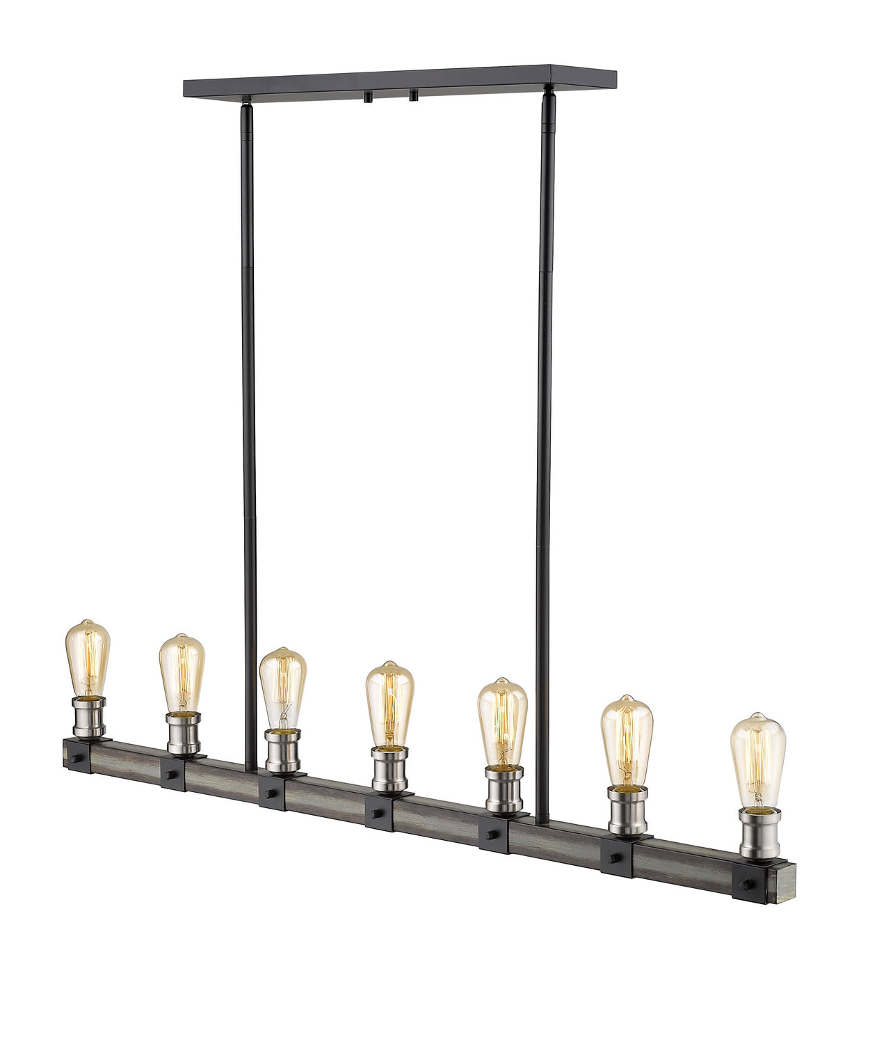 Z-Lite - 472-7L-ABB - Seven Light Linear Chandelier - Kirkland - Ashen Barnboard