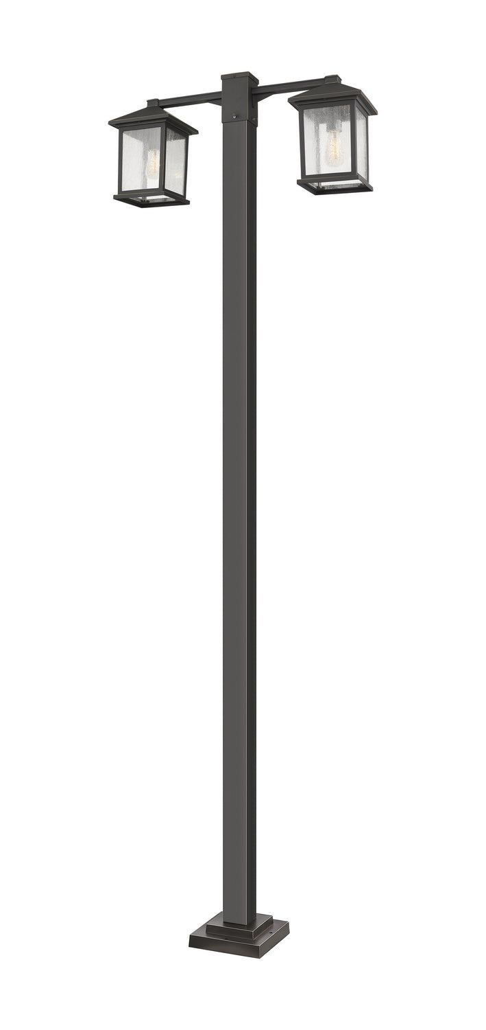 Z-Lite - 531-2-536P-ORB - Two Light Outdoor Post Mounted Fixture - Portland - Oil Rubbed Bronze