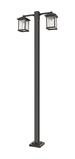 Z-Lite - 531-2-536P-ORB - Two Light Outdoor Post Mounted Fixture - Portland - Oil Rubbed Bronze
