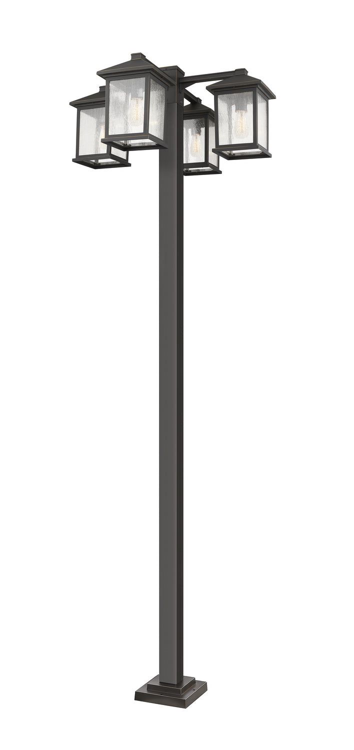 Z-Lite - 531-4-536P-ORB - Four Light Outdoor Post Mounted Fixture - Portland - Oil Rubbed Bronze