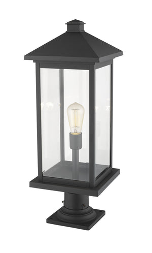 Z-Lite - 531PHBXLR-533PM-BK - One Light Outdoor Pier Mounted Fixture - Portland - Black