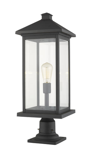 Z-Lite - 531PHBXLR-533PM-BK - One Light Outdoor Pier Mounted Fixture - Portland - Black