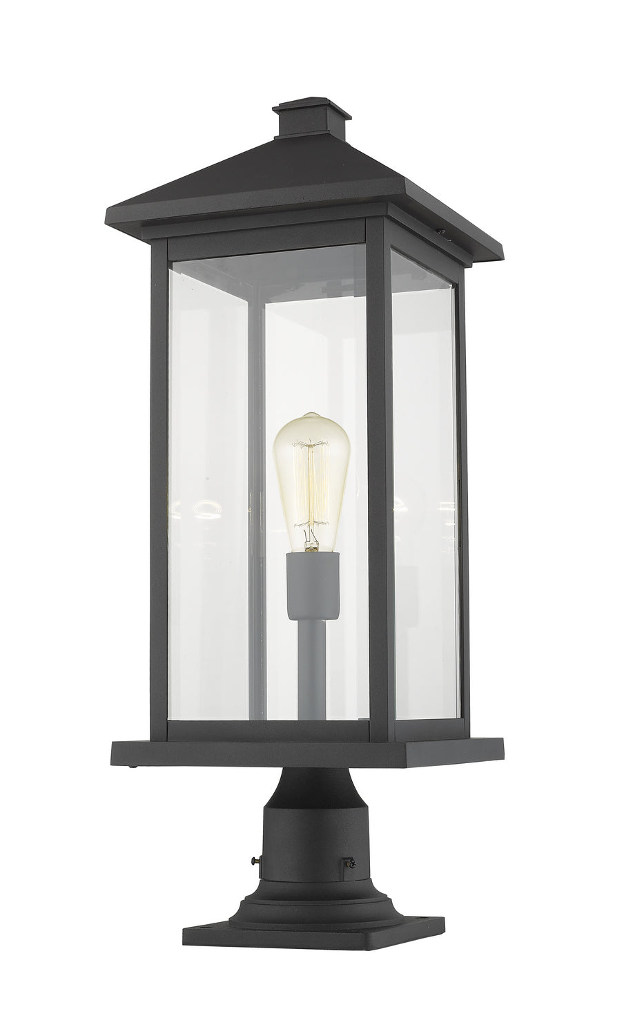 Z-Lite - 531PHBXLR-533PM-BK - One Light Outdoor Pier Mounted Fixture - Portland - Black