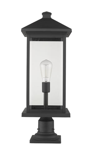 Z-Lite - 531PHBXLR-533PM-BK - One Light Outdoor Pier Mounted Fixture - Portland - Black