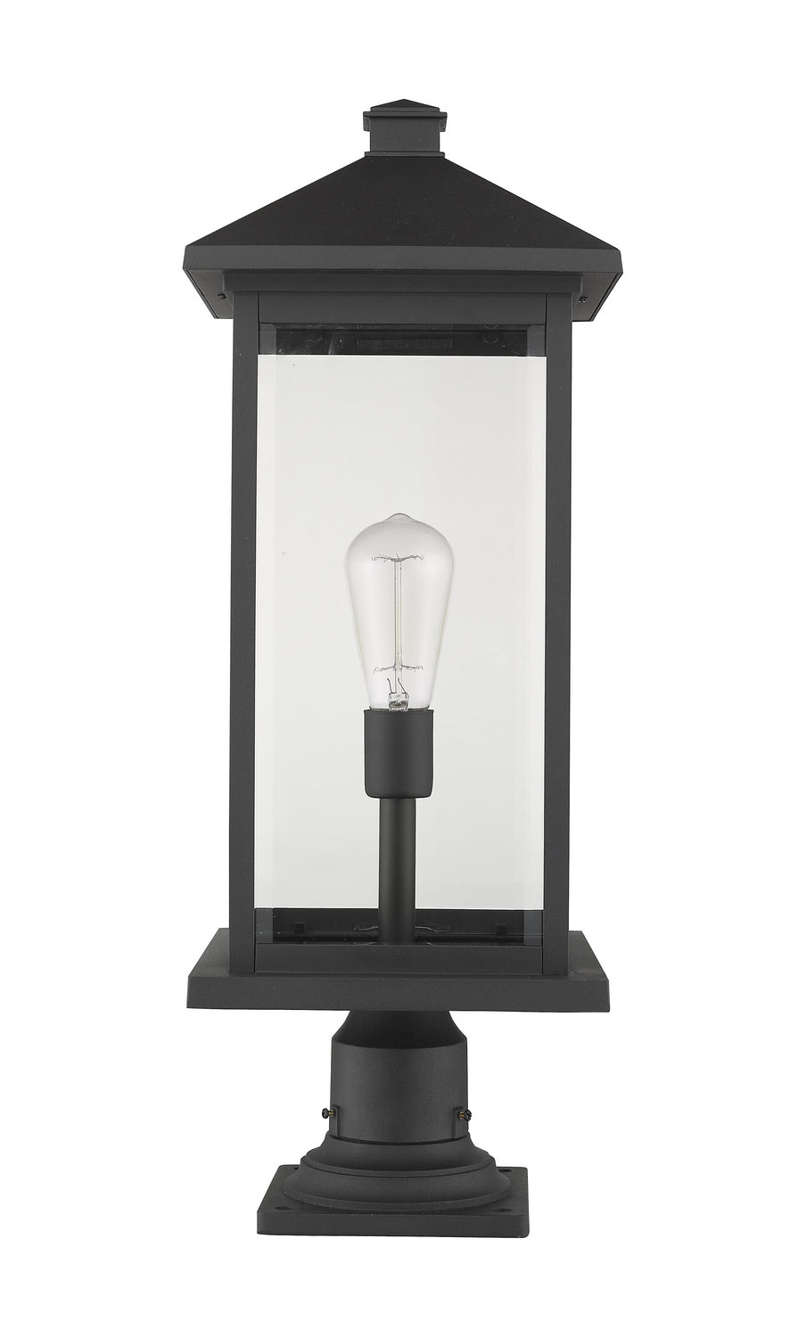 Z-Lite - 531PHBXLR-533PM-BK - One Light Outdoor Pier Mounted Fixture - Portland - Black