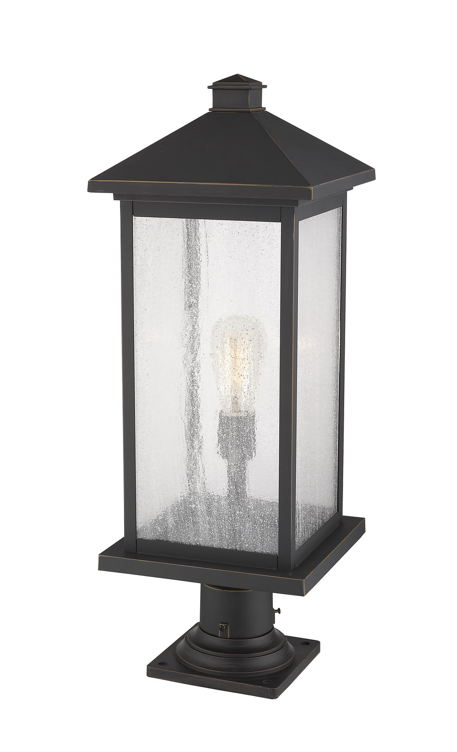 Z-Lite - 531PHBXLR-533PM-ORB - One Light Outdoor Pier Mounted Fixture - Portland - Oil Rubbed Bronze