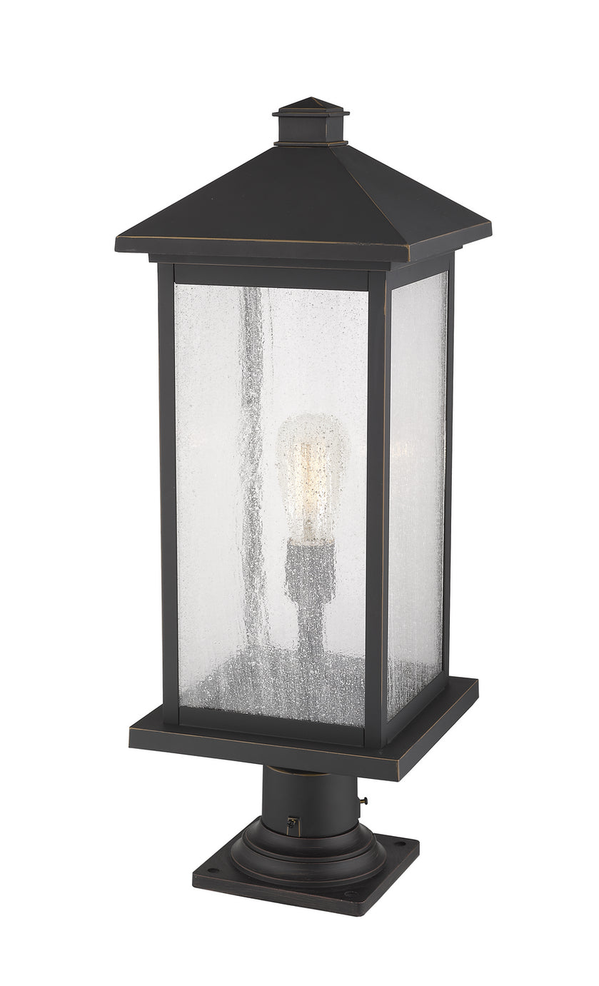 Z-Lite - 531PHBXLR-533PM-ORB - One Light Outdoor Pier Mounted Fixture - Portland - Oil Rubbed Bronze