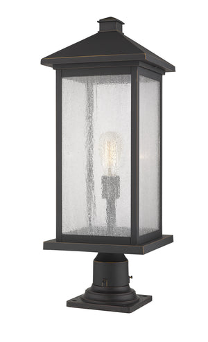 Z-Lite - 531PHBXLR-533PM-ORB - One Light Outdoor Pier Mounted Fixture - Portland - Oil Rubbed Bronze